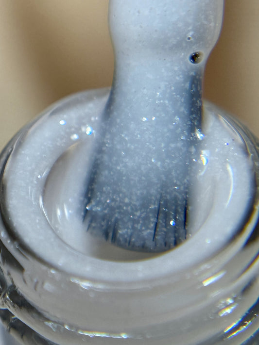 Rubber White Glitter